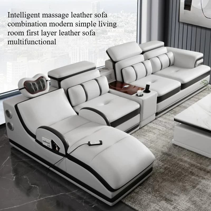 Cup Holder Theater Living Room Sofa Oversized Modern Gray Bedroom Living Room Sofa Electric Extended Ecksofa Hotel Furniture