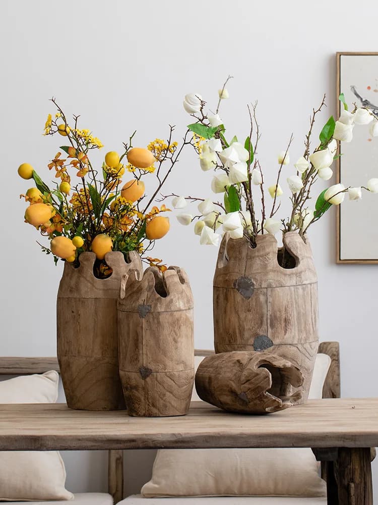 Vase Decoration for Living Room, Flower Arrangement, Retro Art Style, Designer Display Props, Flower Ware, Ins Style