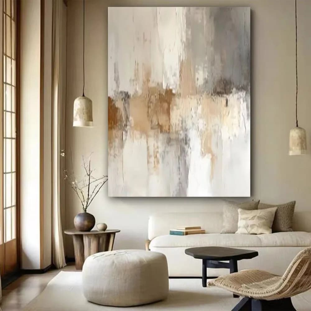 100% Handpainted Modern Oil Painting On Canvas Wall Art Graffiti Abstract Picture Urban Landscape Poster For Living Room Trim