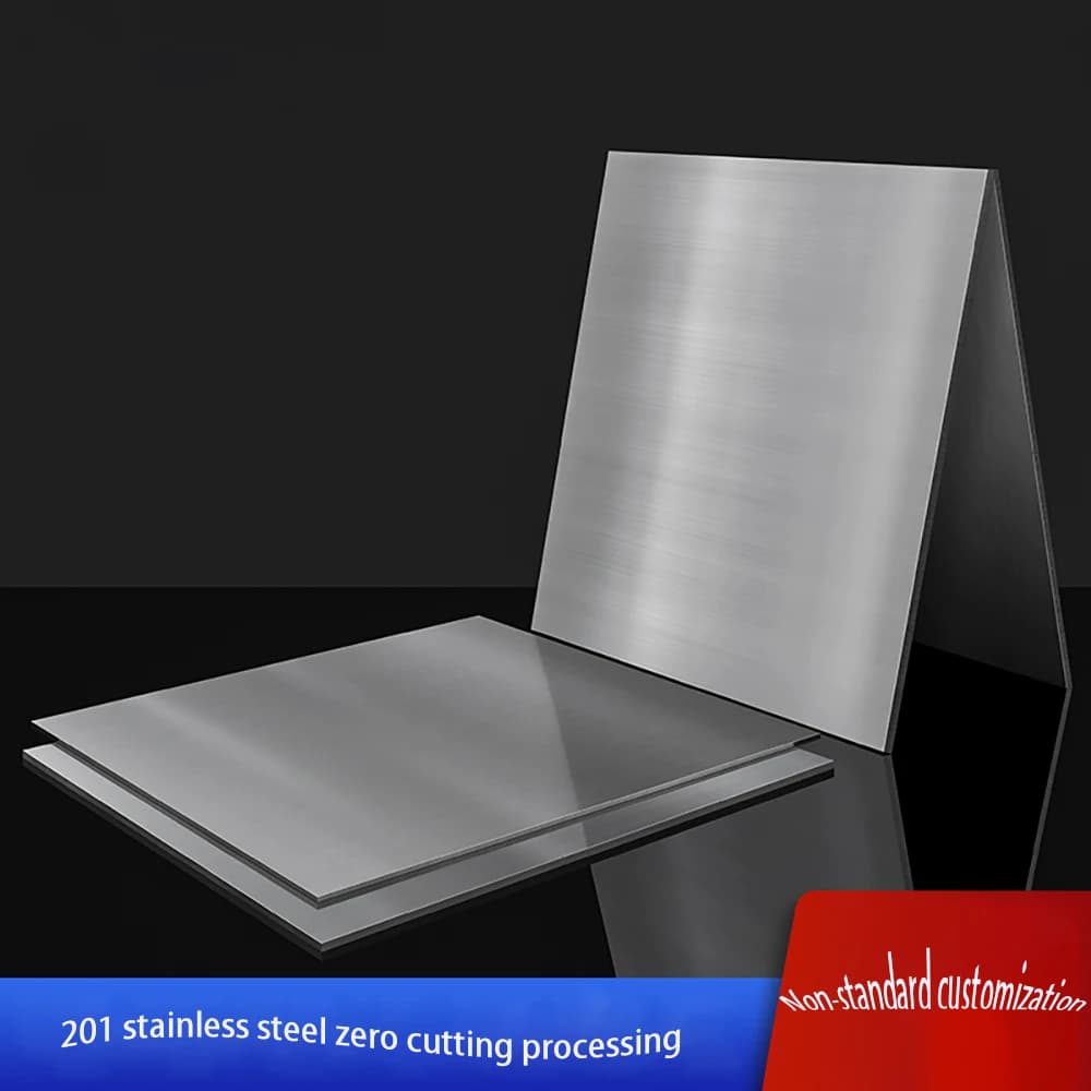 Thickness 4mm 201 Stainless Steel Square Plate Sheet 50x50 100x50 100x100 150x150 200x100 200x200 250x250 300x300 400x400mm
