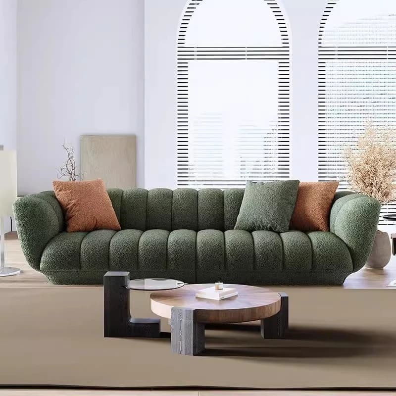 Italian minimalist fabric sofa modern creative living room sofa hotel villa designer single double triple sofa