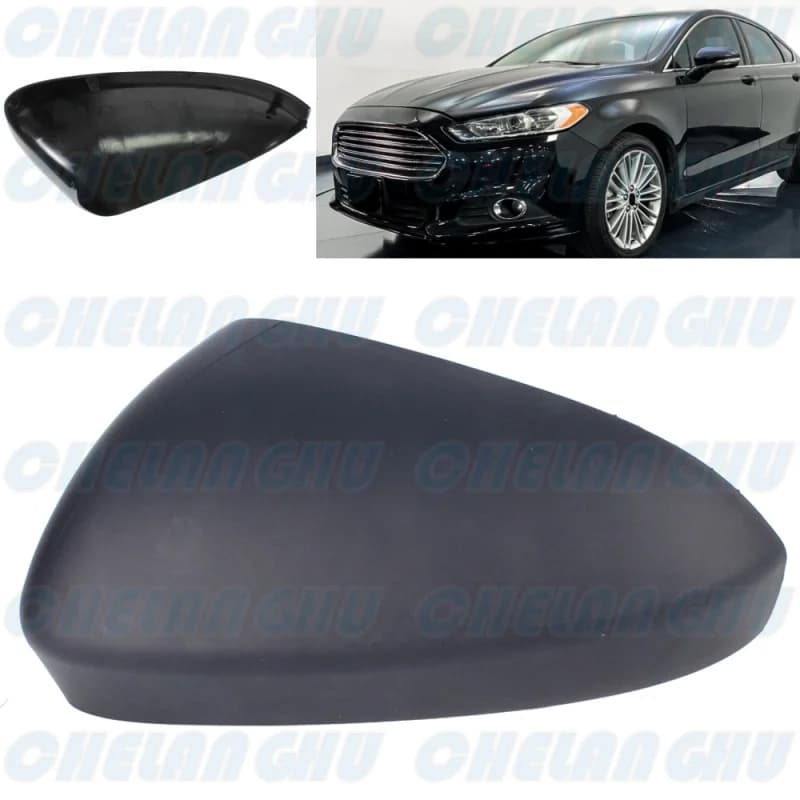 Left Side primer Mirror Housing Cover without Turn Lamp Hole for Ford Fusion 2013 2014 2015 2016 2017 2018 2019 2020 US version