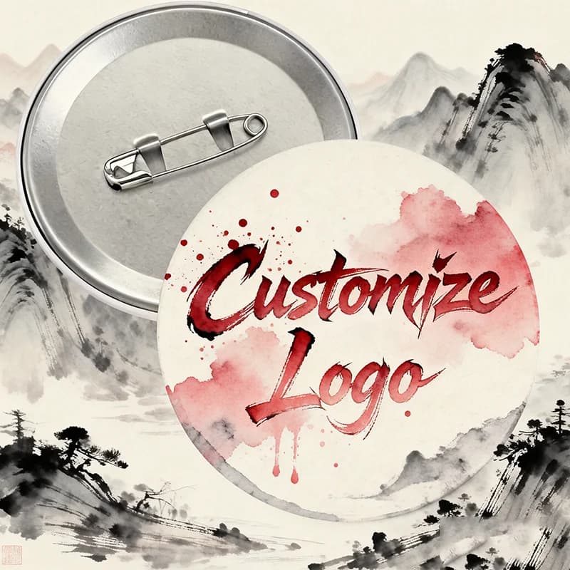 DIY Photo Personalized Badge Custom Round Metal Pin Badge for Family, Couple & Baby, Custom Badge as a Special Souvenir Gift
