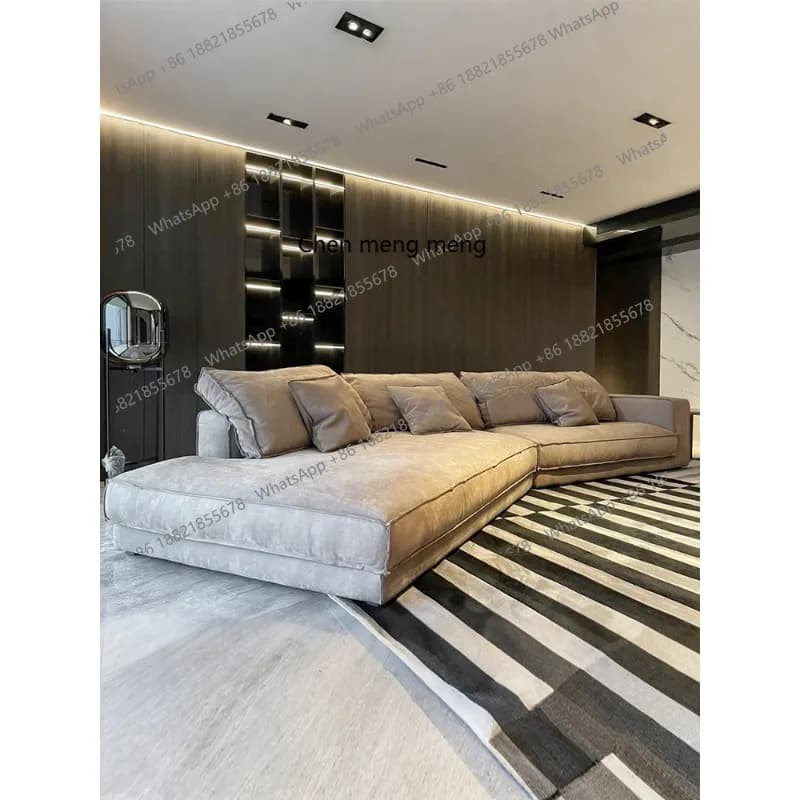 New sofa creative special-shaped sofa fabric Italian minimalist irregular corner sofa