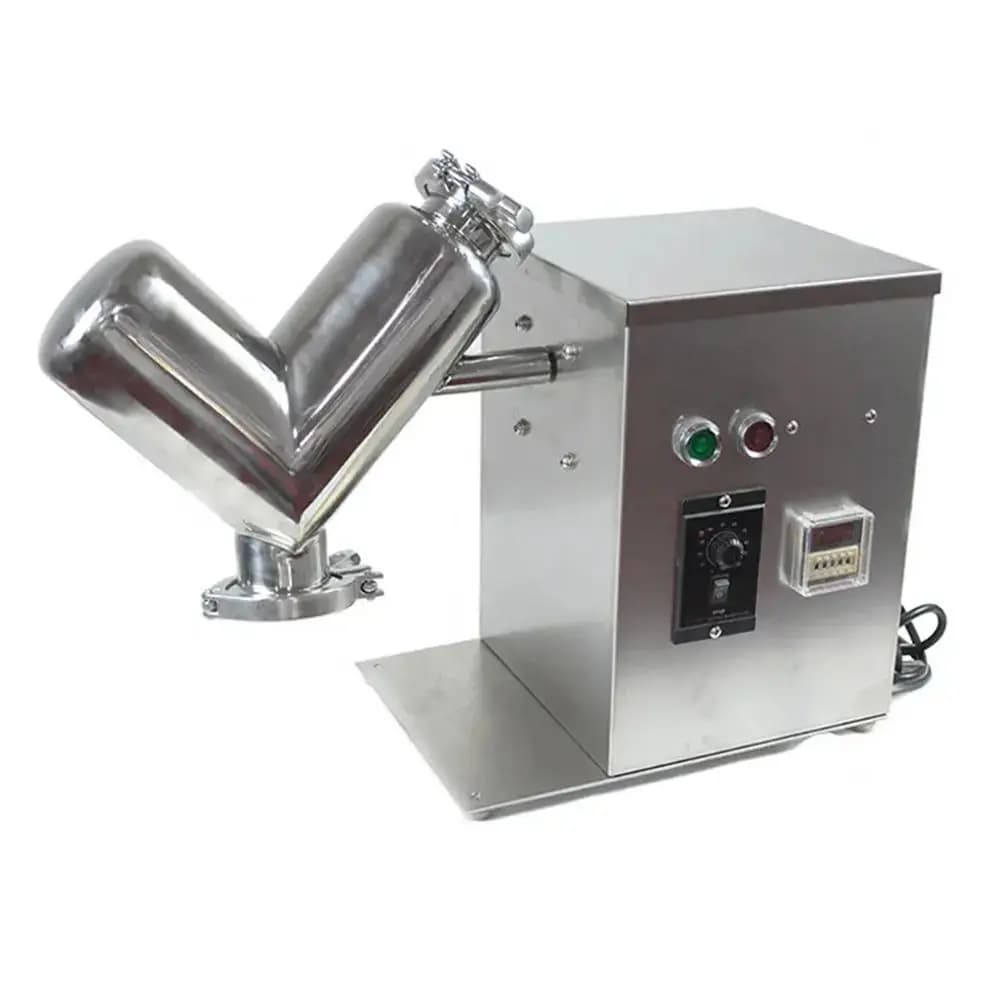 304 Stainless 5L Steel Dry Powder Mixer Mixing Machine for Powder Drum Dryer Cereal and Spice Mixing Rotary Machine