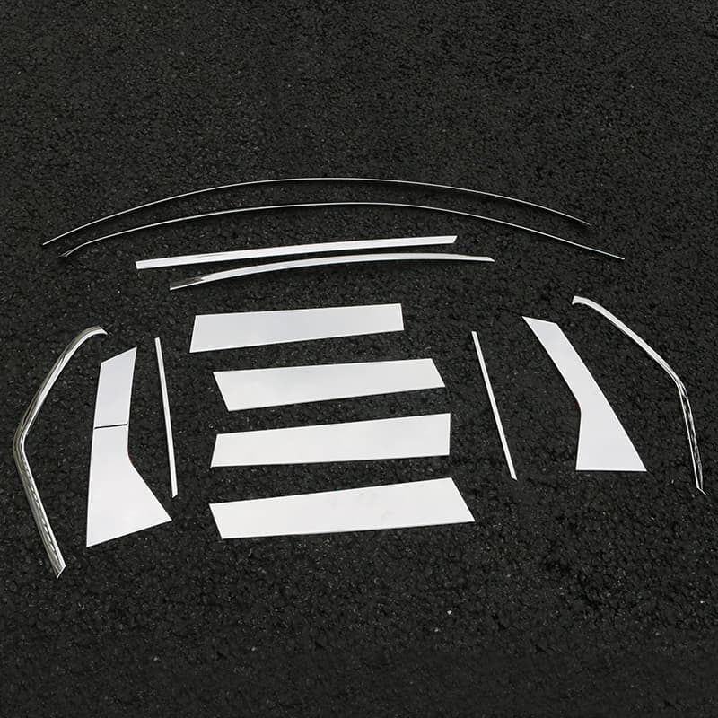14pcs For FAW BESTURN X40 Window Trim Stainless Steel Senia R7