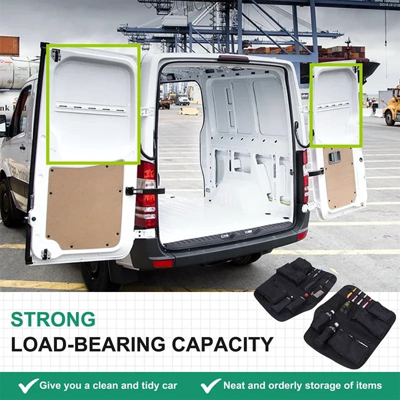 For Mercedes-Benz Sprinter 2009-2018 Tailgate Glass Window Bag Storage Bag Tool Bag Interior Organizing Accessories