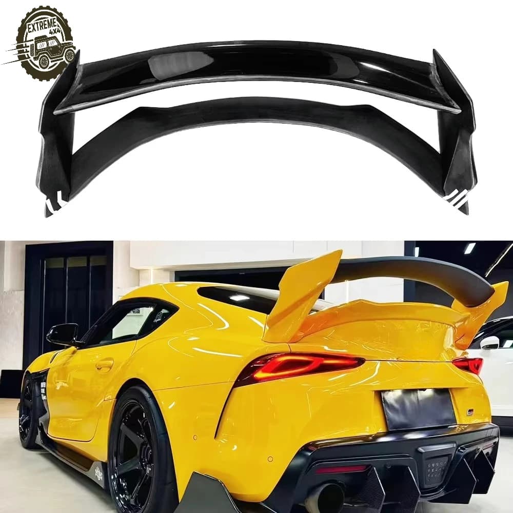 Double Deck FRP Unpainted WD Style Rear High Spoiler Wing for Supra GR A90 A91 MKV Rear Wing