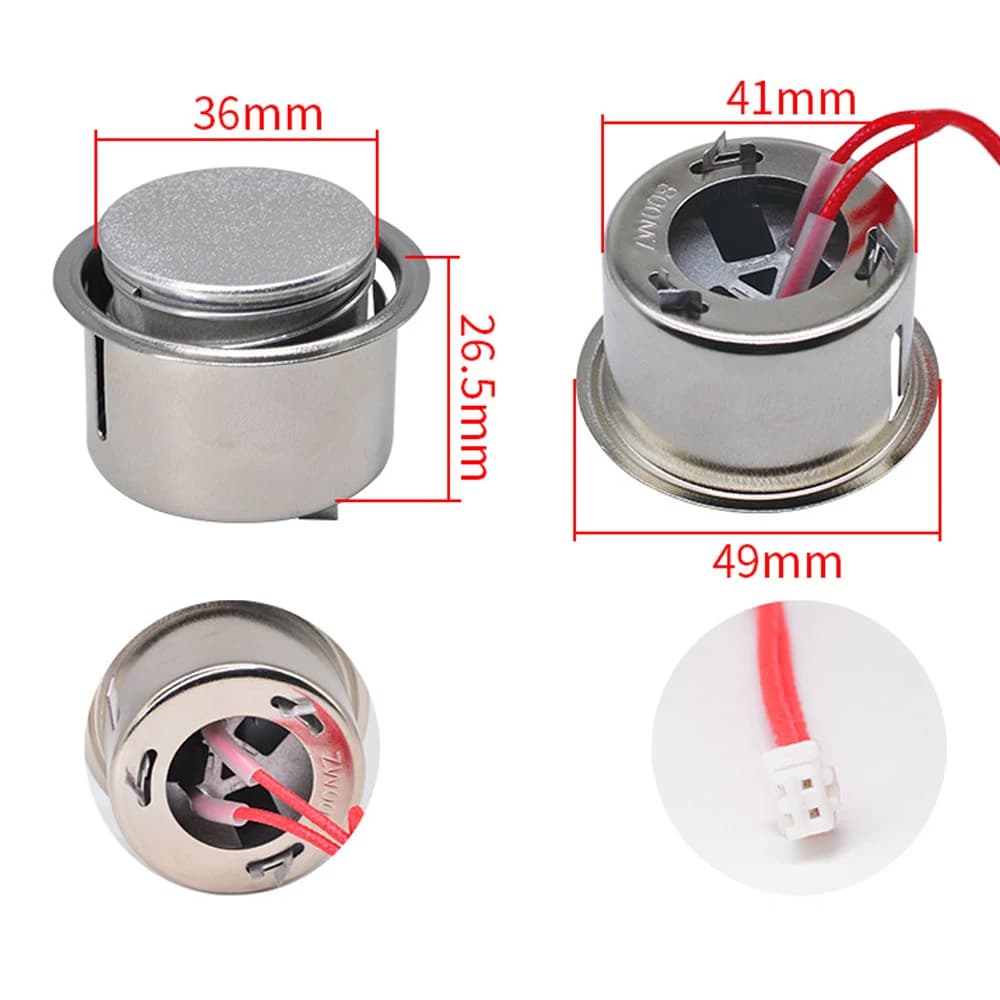 2 Wire Temperature Sensor Electric Rice Cooker Temperature Limiter Electric Rice Cooker Magnetic Center Thermostat with Wire