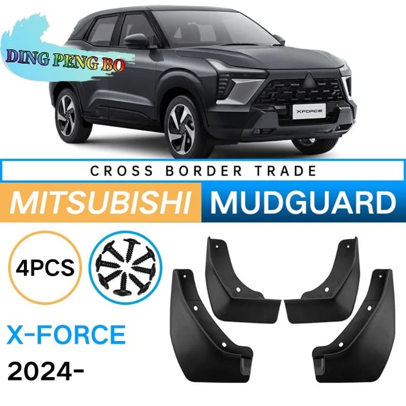 Front Rear Mud Flaps Mudguards For Mitsubishi X-Force 2024 2025 Splash Guards Fender Protection Car Exterior Accessories