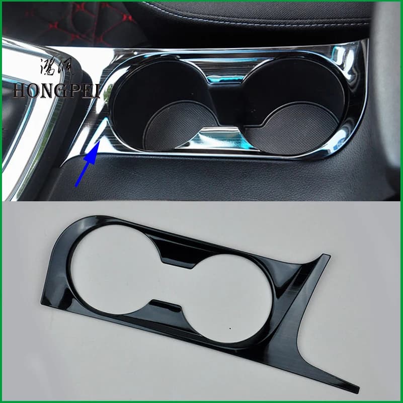 Car Accessories For Hyundai Elantra Avante Sedan 2016 2017 Interior Water Cup Holder Frame Cover Sticker Trim Car-styling