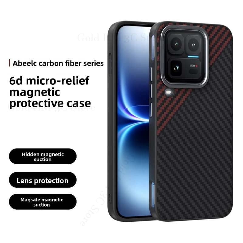 Carbon Fiber Kevlar Shockproof Case For VIVO iQOO 15R 15 Ultra Wireless Charger For Magsafe Cover For Vivo iQOO Z11 Turbo Fundas