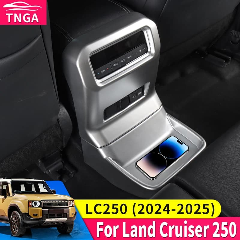 For Toyota Land Cruiser 250 2024 1958 Prado LC250 Armrest Box after Air Vent Protective Cover,Interior Upgraded Accessories