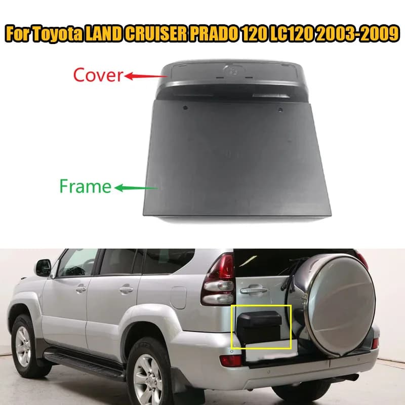 81696-60011 Auto Rear Door Tail Gate License Plate Light Lamp Cover Frame For Toyota LAND CRUISER PRADO 120 LC120 2003-2009