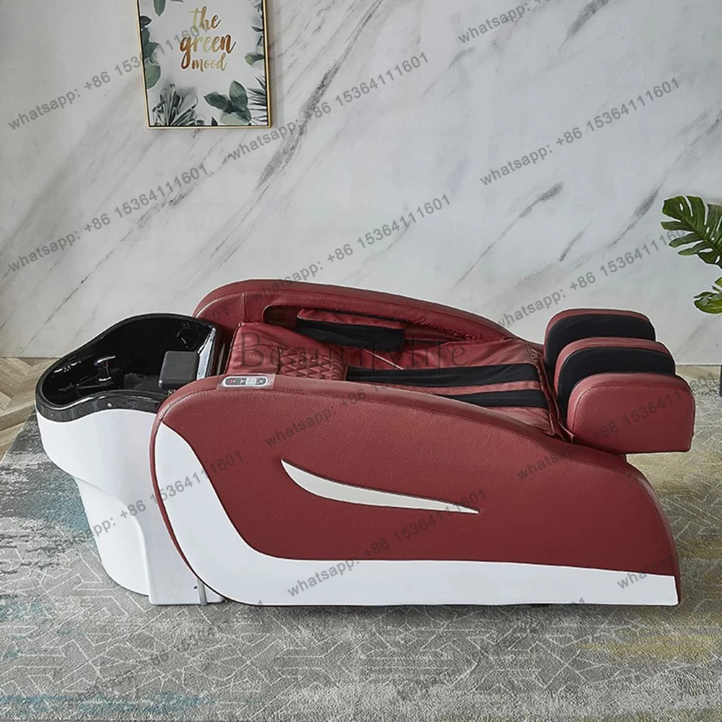 Intelligent Water Circulation Automatic Massage Integrated Shampoo Bed for Hair Salon Use