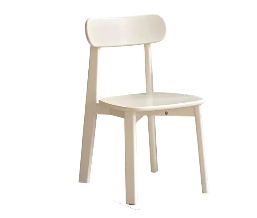 LMM solid wood restaurant cream wind soft bag chair casual back chair household