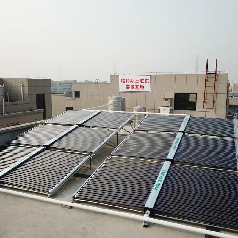 Vacuum Tube/flat Panel Collector +heat Pump Solar Projects for Hot Water/ School / Pool/ Hotel