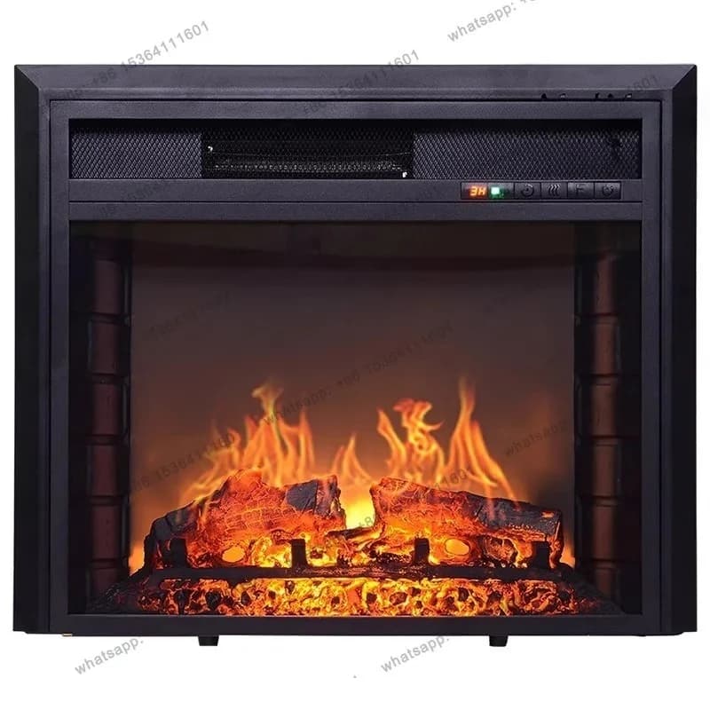 Simulation flame fireplace core American decorative fake fire electronic heating fireplace embedded electric fireplace core