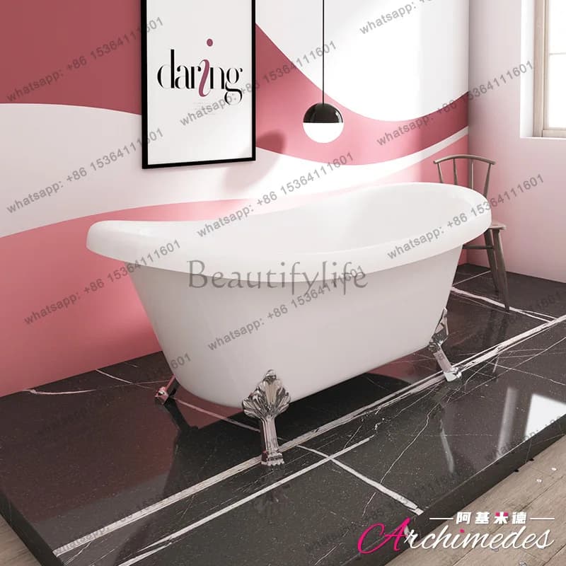 Full skirt independent princess bathtub classical European style, classical bathtub with tiger feet AJ-4015