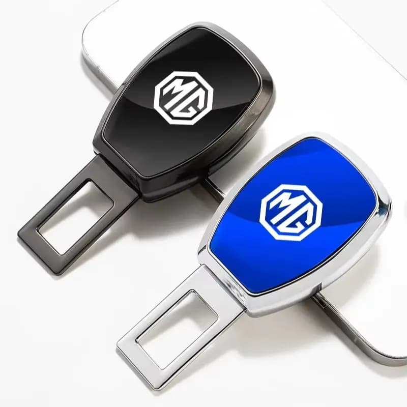 Car Interior Metal Seat Belt Buckle Extender Extension Clip For MG HS ZS MG6 MG4 EV Mulan, MG Logo Safety Belt Adapter Auto Deco
