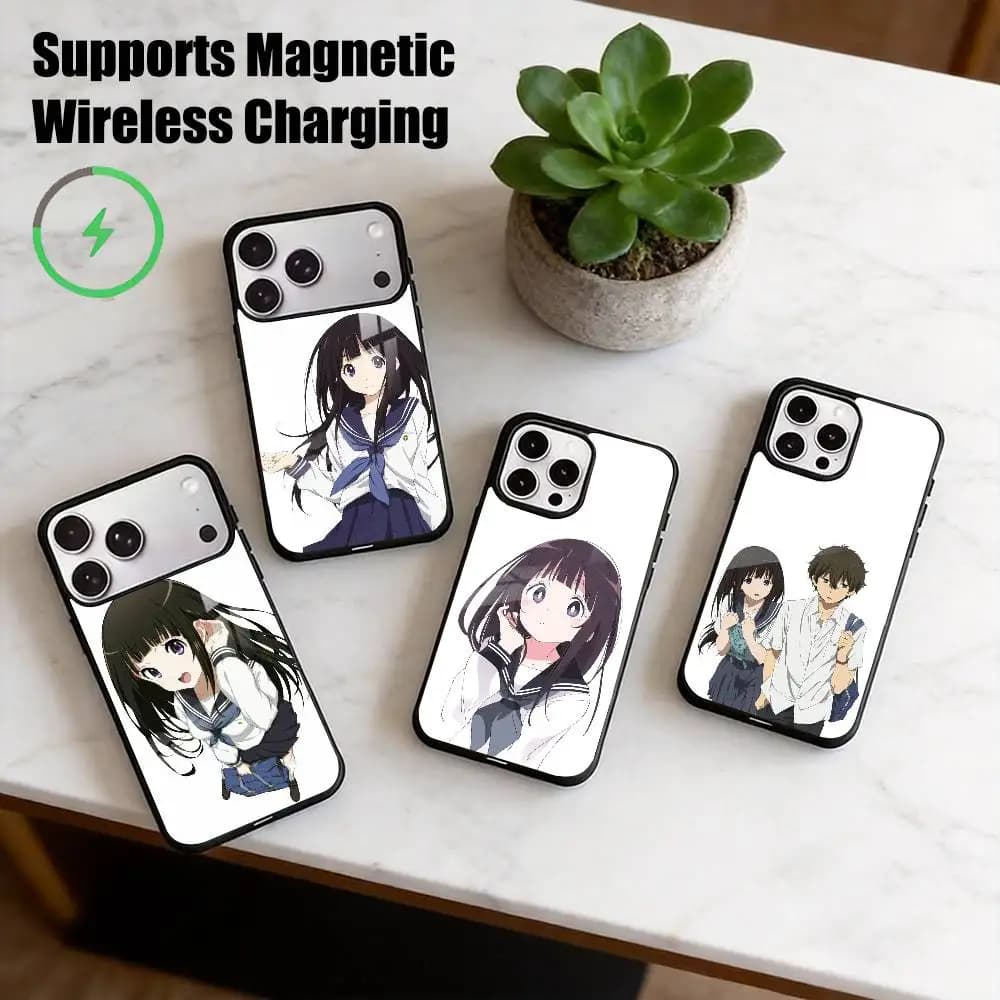 H-Hyouka Eru Chitanda  Phone Case For iPhone17,16,15,14,13,12,11 Plus,Pro Supports Magnetic Wireless Charging Gift