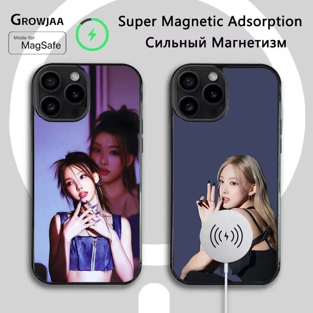 Kpop N-Nayeon ABCD  Phone Case For iPhone 16e,16,15,14,13,12,11,Plus,Pro,Max,Mini Magsafe Magnetic Wireless Charging