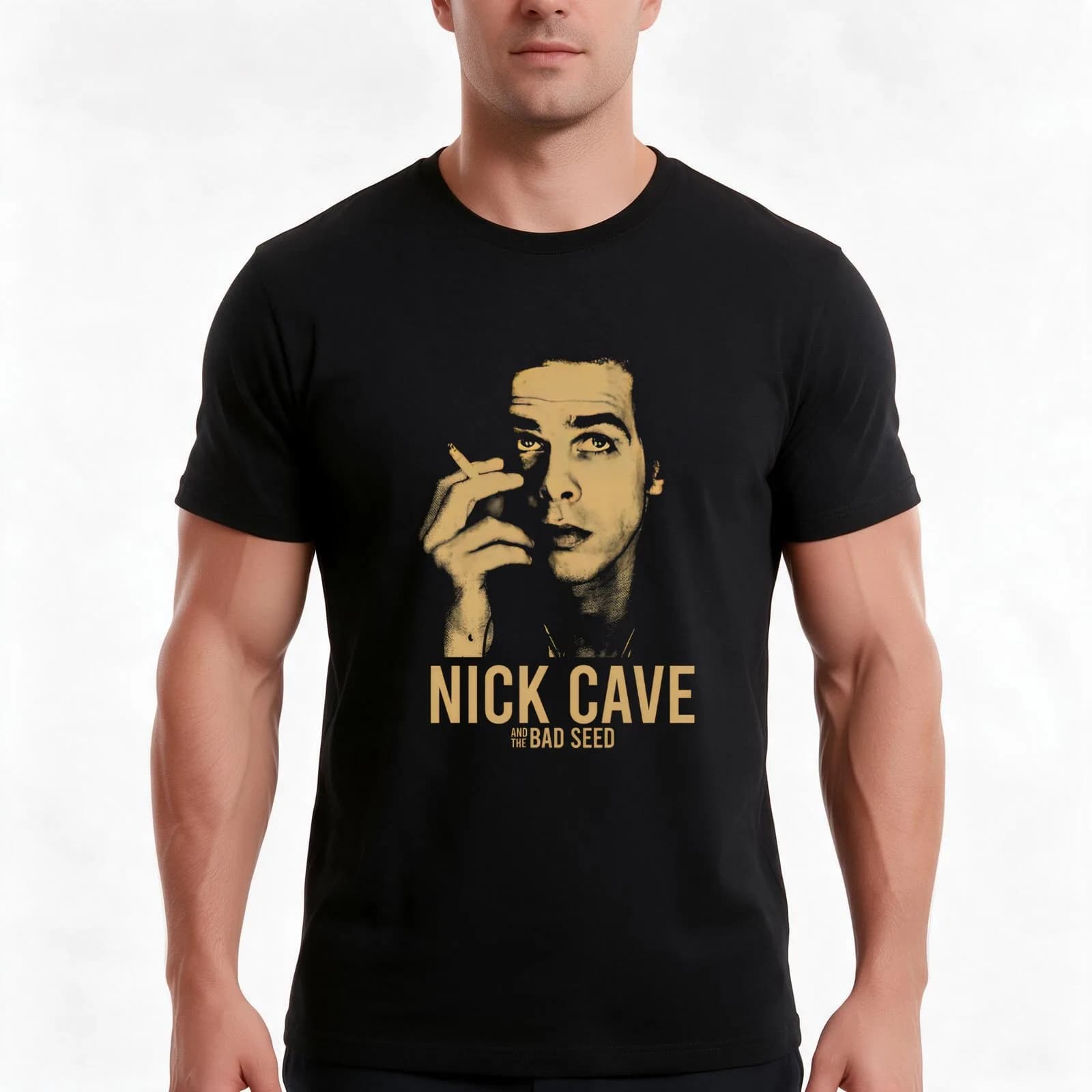 Nick Cave And The Bad Seeds Rock Band Music Vintage T-Shirt, Summer Casual Cotton Tee, Oversized Streetwear Tops, 100% Cotton
