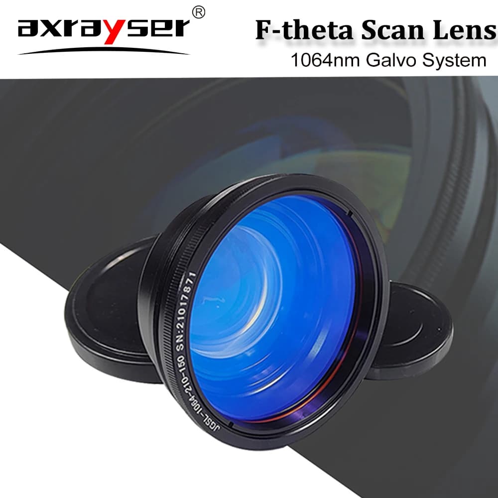 K9 F-theta Scan Lens Field Lens F70x70-F450x450 Maximum Power 100w for 1064nm YAG Optical Fiber Laser Marking Machine SpareParts