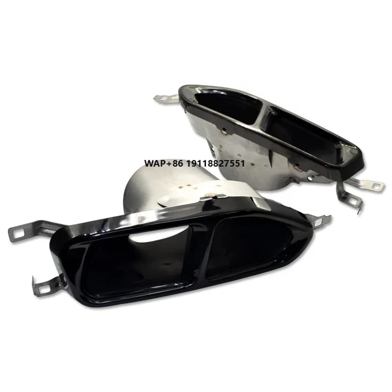 16-18 Four-out Black Exhaust Pipe Tail Throat Is Suitable for  New 7 Series G12 G11 730 740 750 Sports Version Modified 760