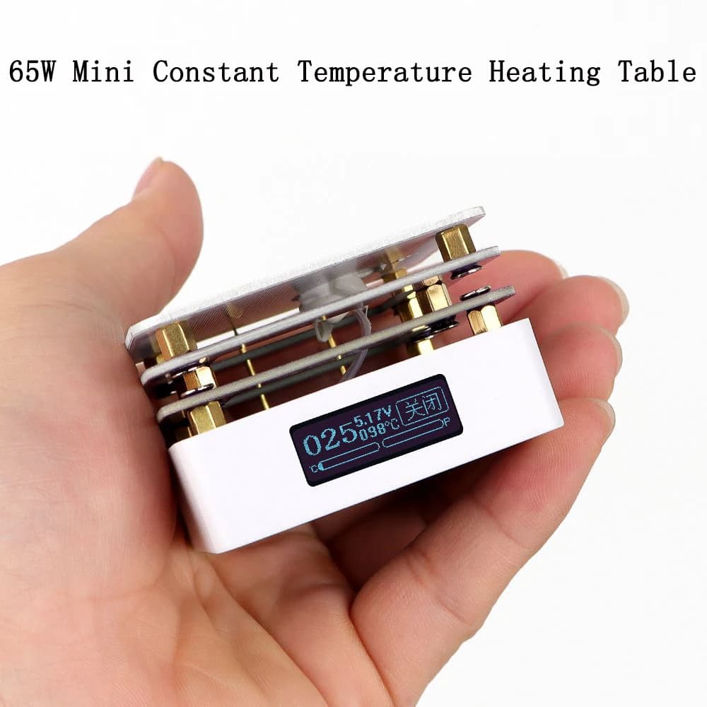PD65W Mini Hot Plate Digital Soldering Preheating Rework Station Constant Temperature PCB SMD Board Soldering Plate Repair Tools