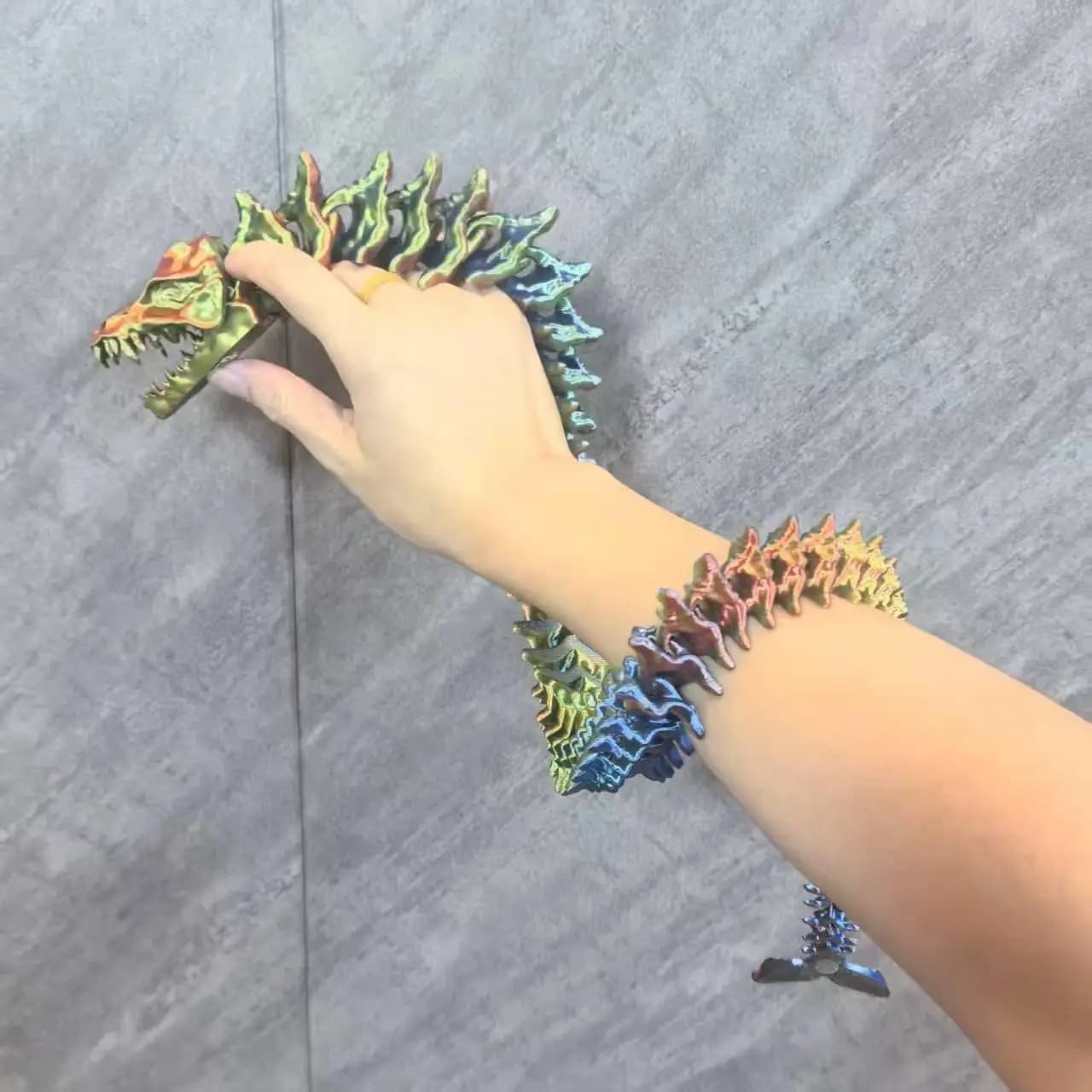 72cm Large 3D Printed Remote Dragon Model Joint Movable Desktop Figurer Kids Adult Bedroom Decor Cool Anime Cosplay Accessories