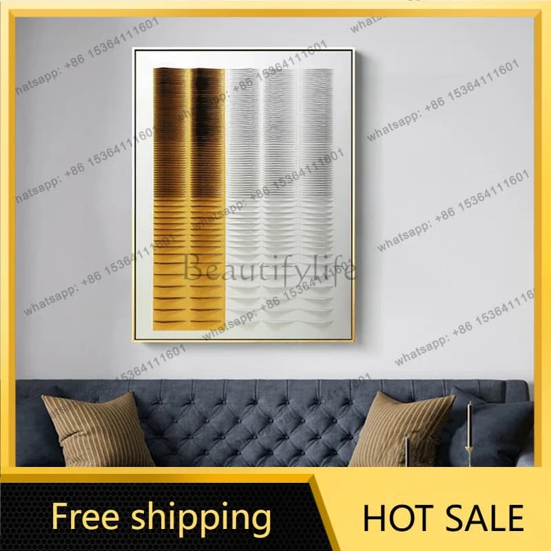 LJY acrylic insert three-dimensional living room installation painting abstract sofa background wall