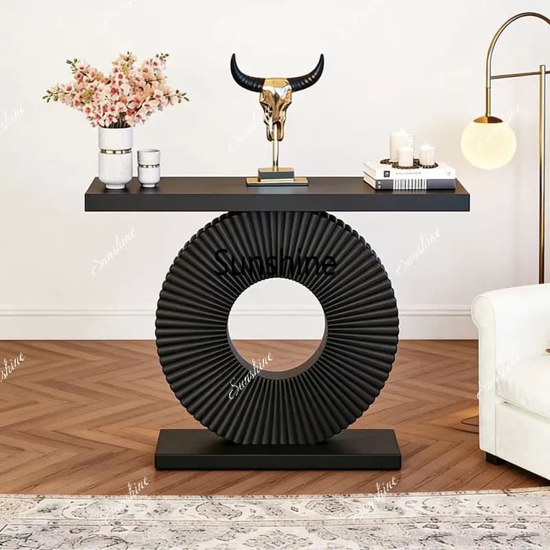Round entrance table, modern simple special-shaped living room decoration table