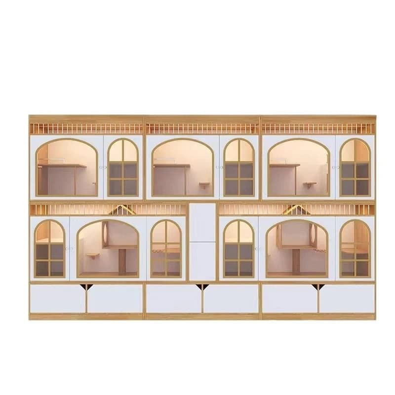 Cat Villa Breeding Luxury Multi-layer Cat Cage Pet Shop Cat Display Cabinet