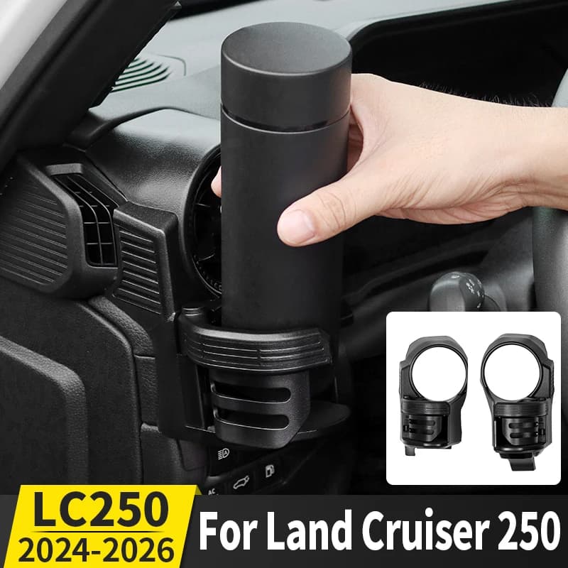For Toyota Land Cruiser 250 Prado 250 LC250 J250 2024 2025 2026 2027 Car Air Vent Drink Holder Adjustable Angle cup holder