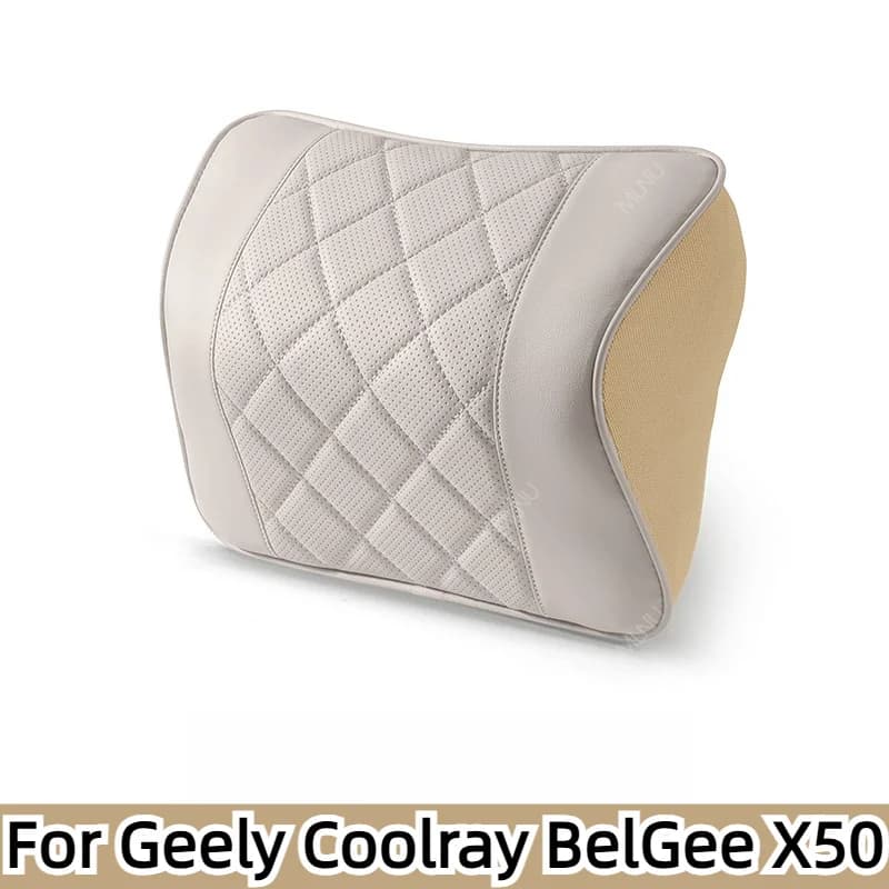 Neck Pillow For Geely Coolray BelGee X50 2024 2023 2022 2020 2019 Accessories Synthetic Fiber Soft Breathable Anti-Fatigue