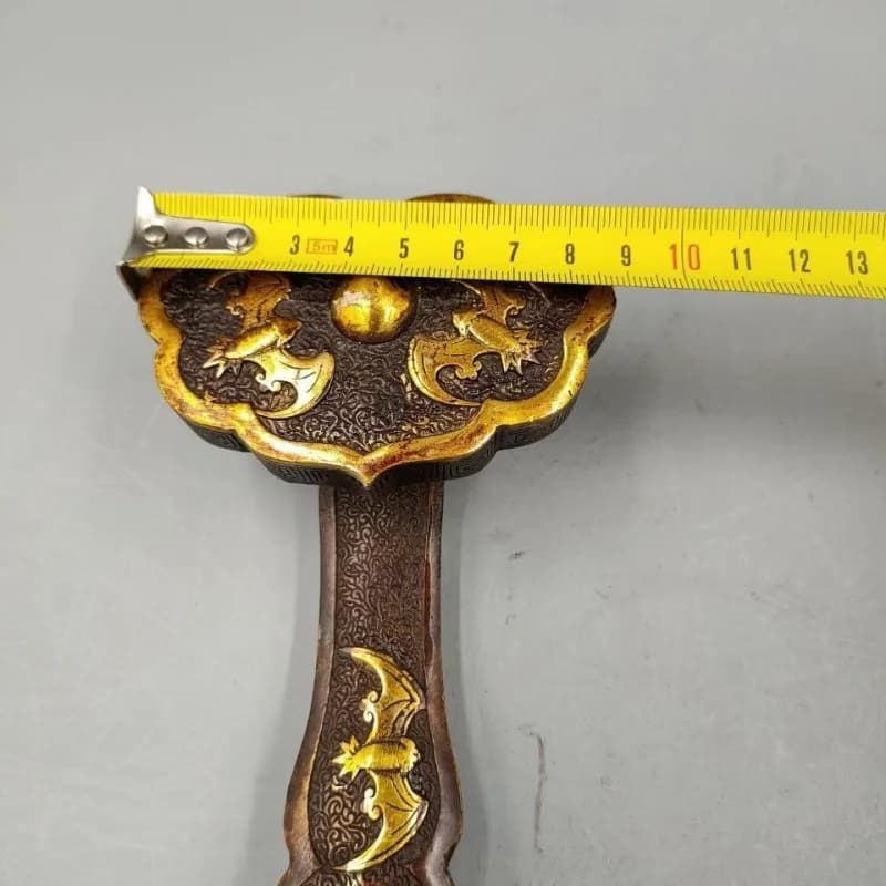 Antique Collection Brass Sleeping Buddha Side Sleeping Buddha Full Body Statue Buddha Hall Craft Gift Ornament