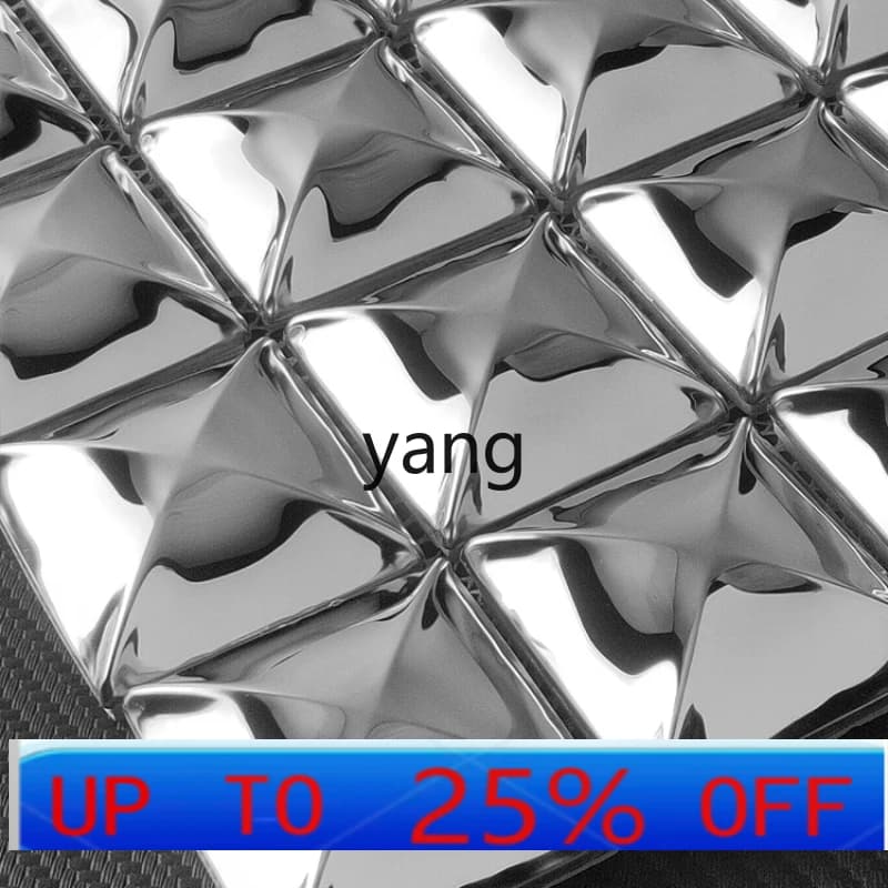 LH 3D three-dimensional stainless steel mosaic tile metal bar KTV background wall stairs