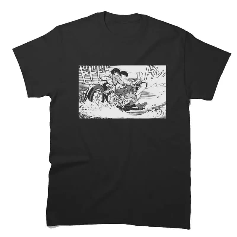 Akira Cyberpunk City Explosion Gift T‑Shirt Katsuhiro Otomo Retro Manga Shotaro Kaneda Neo‑Tokyo Anime Print Short Sleeve Tops