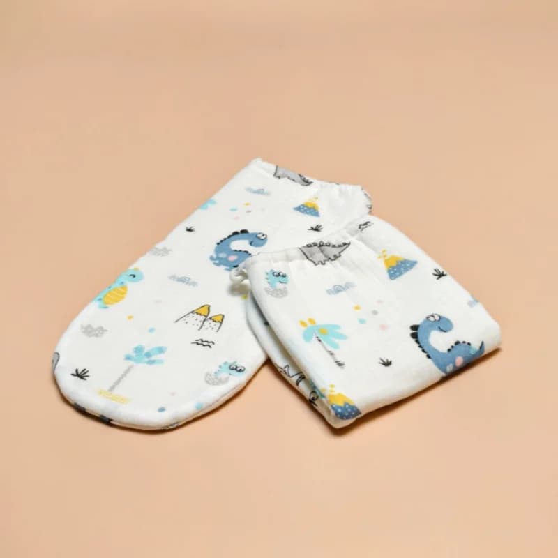 Autumn Winter Thick Pure Cotton Gauze Quilted Sleeping Socks Couple Adjustable Cuff Foot Covers Cute Cartoon Home Warm Socks﻿
