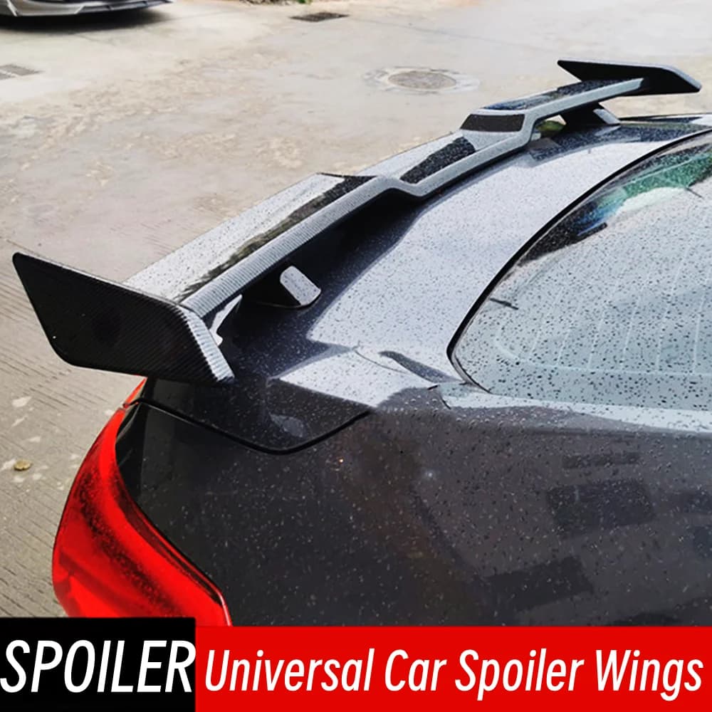 For BMW Benz Toyota Honda Kia Hyundai Opel Mazda VW Car Styling DIY Refit Trunk Lid Universal Spoiler Wings Tuning Accessories