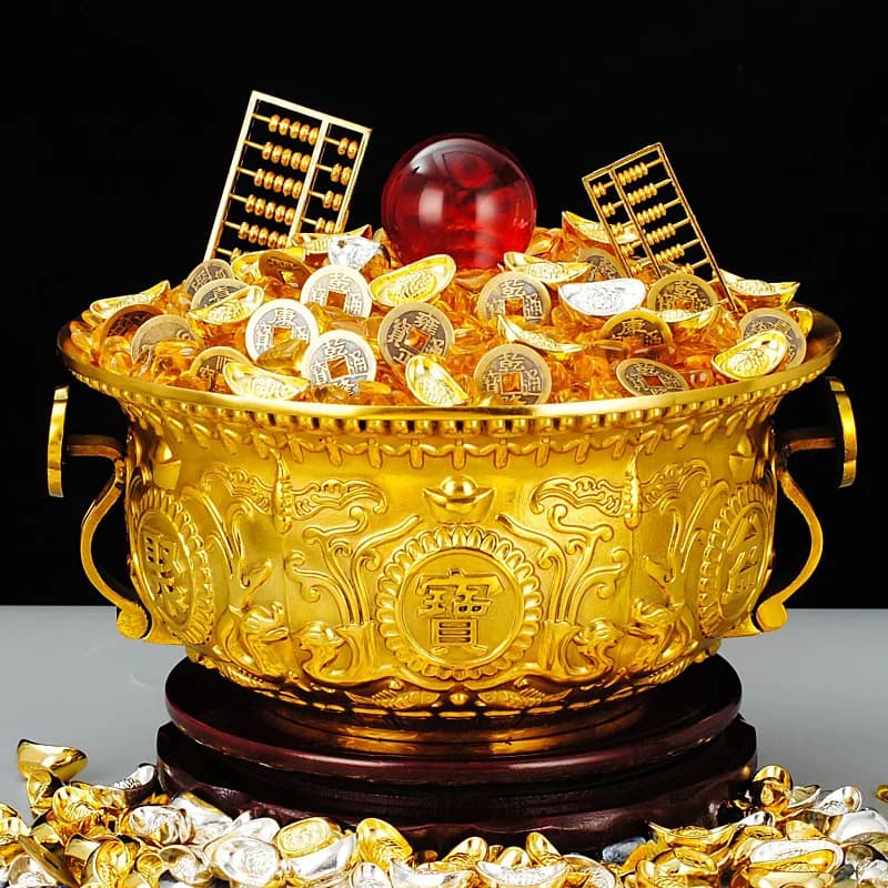 Pure copper Ruyi treasure pot copper incense burner
