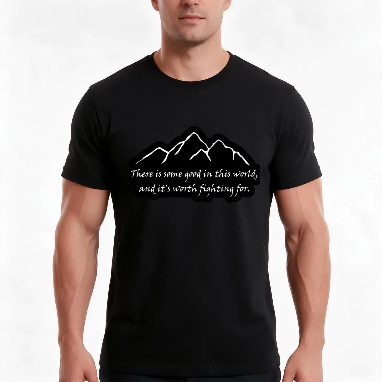 Samwise quote T-Shirt, Summer Casual Cotton Tee, Oversized Streetwear Tops, Vintage Graphic Print, Loose Fit Short Sleeve
