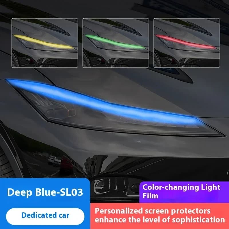 For DEEPAL S07 Headlight Tint Vinyl Wrap Kit - DRL Daytime Running Light Color Change Film, Decorative Modification Sticker