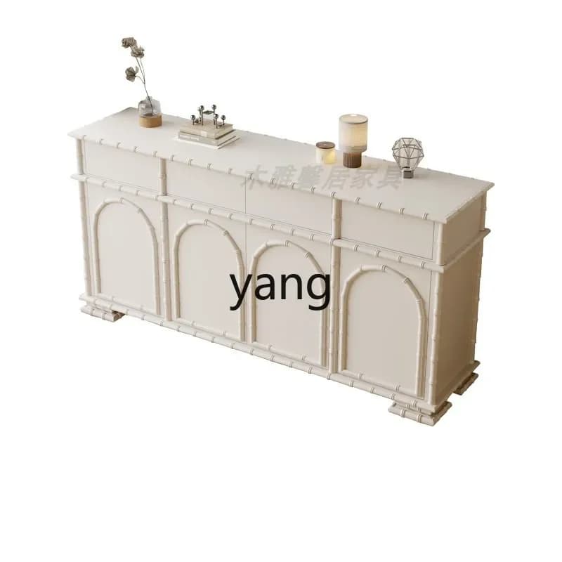 Yhl Cabinet Minimalist Solid Wood Entrance Cabinet Modern Living Room Locker Good-looking Home Sideboard Cabinet