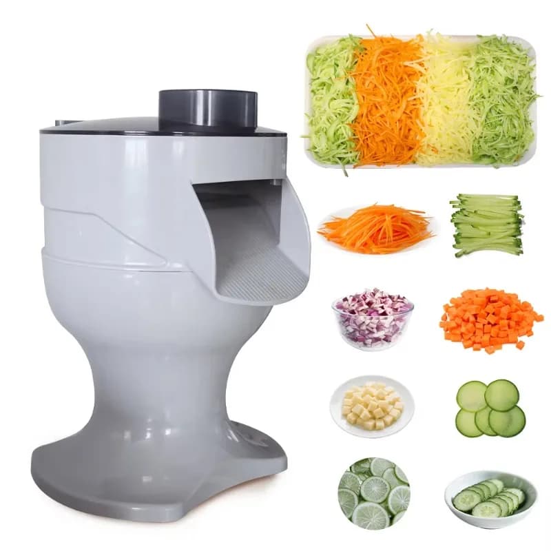 Electric Multifunctional Vegetable Chopper Cutter Machine for Restaurant Potato Lemon Slicer Kitchen Appliance