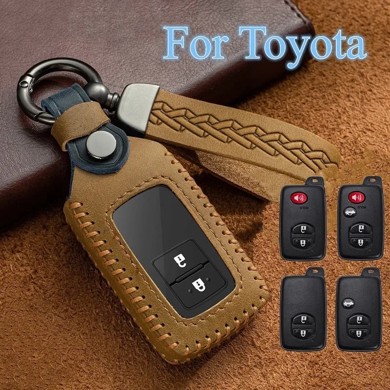 Soft Car Key Case for Toyota Aqua RAV4 Land Cruiser Camry Prado Corolla Prius Cover Keyless Remote Fob 2 3 Buttons 2013 2014