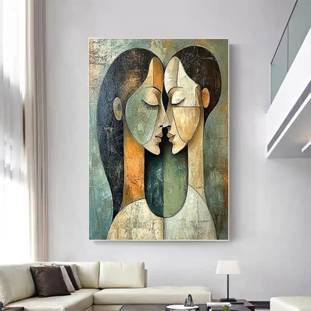 Fine Hand-Painted Oil Painting Modern Abstract Simple Style Light Luxury Crafts Art Decor Home Wall Living Room Decoration Mural