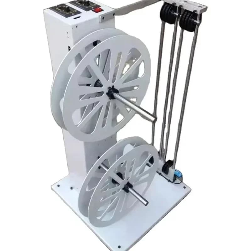 Automatic Four Wire Flat Cable Reeling Machine 15KG Loading-Bearing Cable Dispenser Pulling Machine Cable Manufacturing