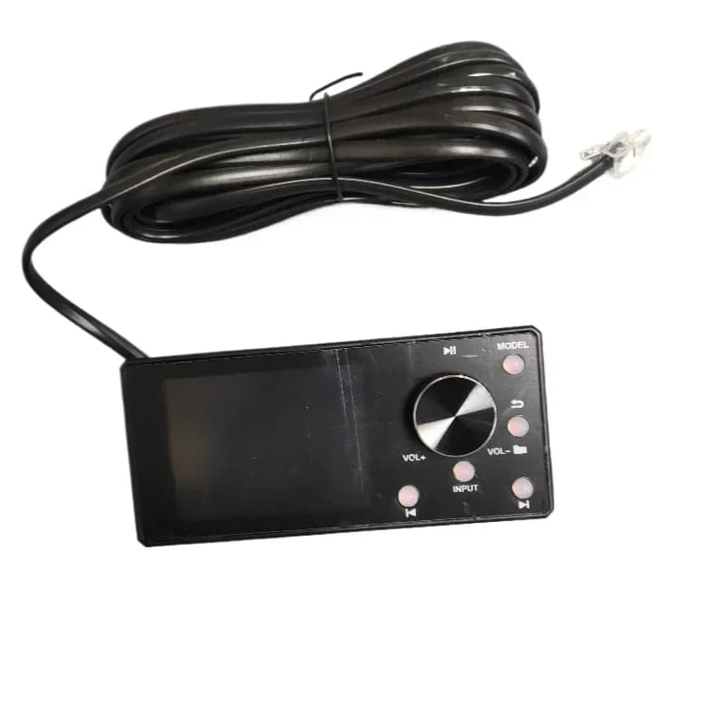 Power amplifier universal control panel adapts to a variety of U disk sockets and four-wire sockets